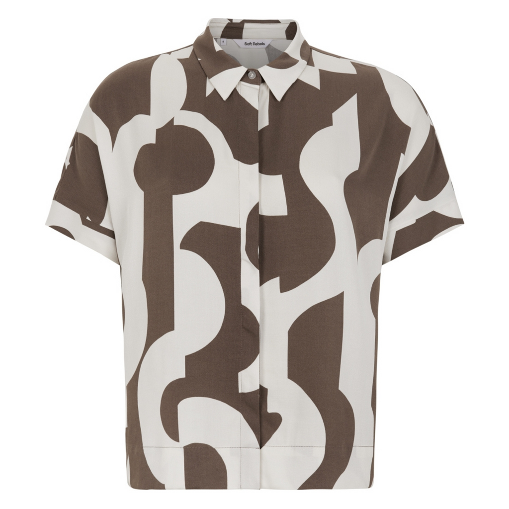 SOFT REBELS - SKJORTE - FIONA FREEDOM SR425-708 - EARTHY ARTSCAPE