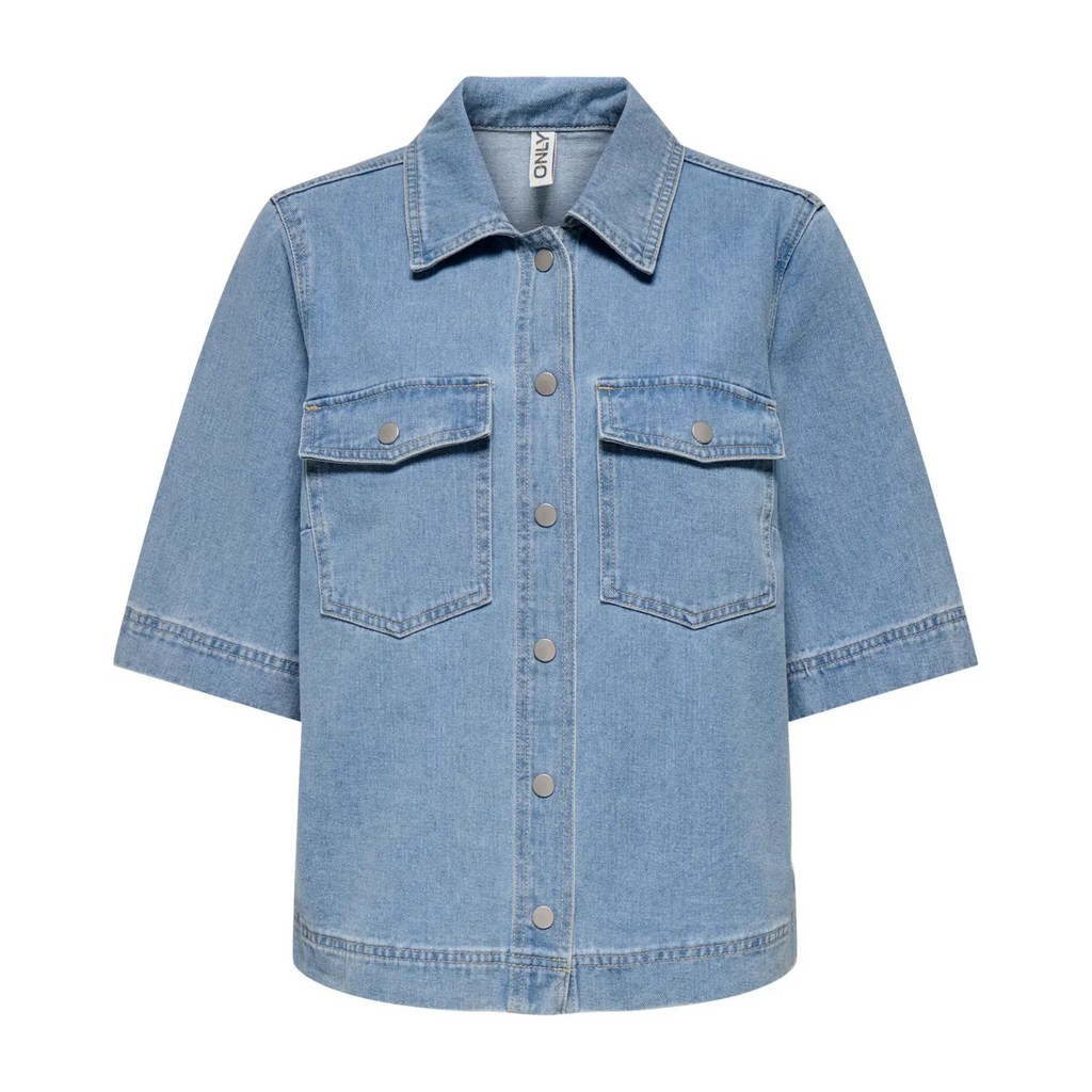 ONLY - DENIMSKJORTE - BELLE 15347084 - LIGHT BLUE DENIM