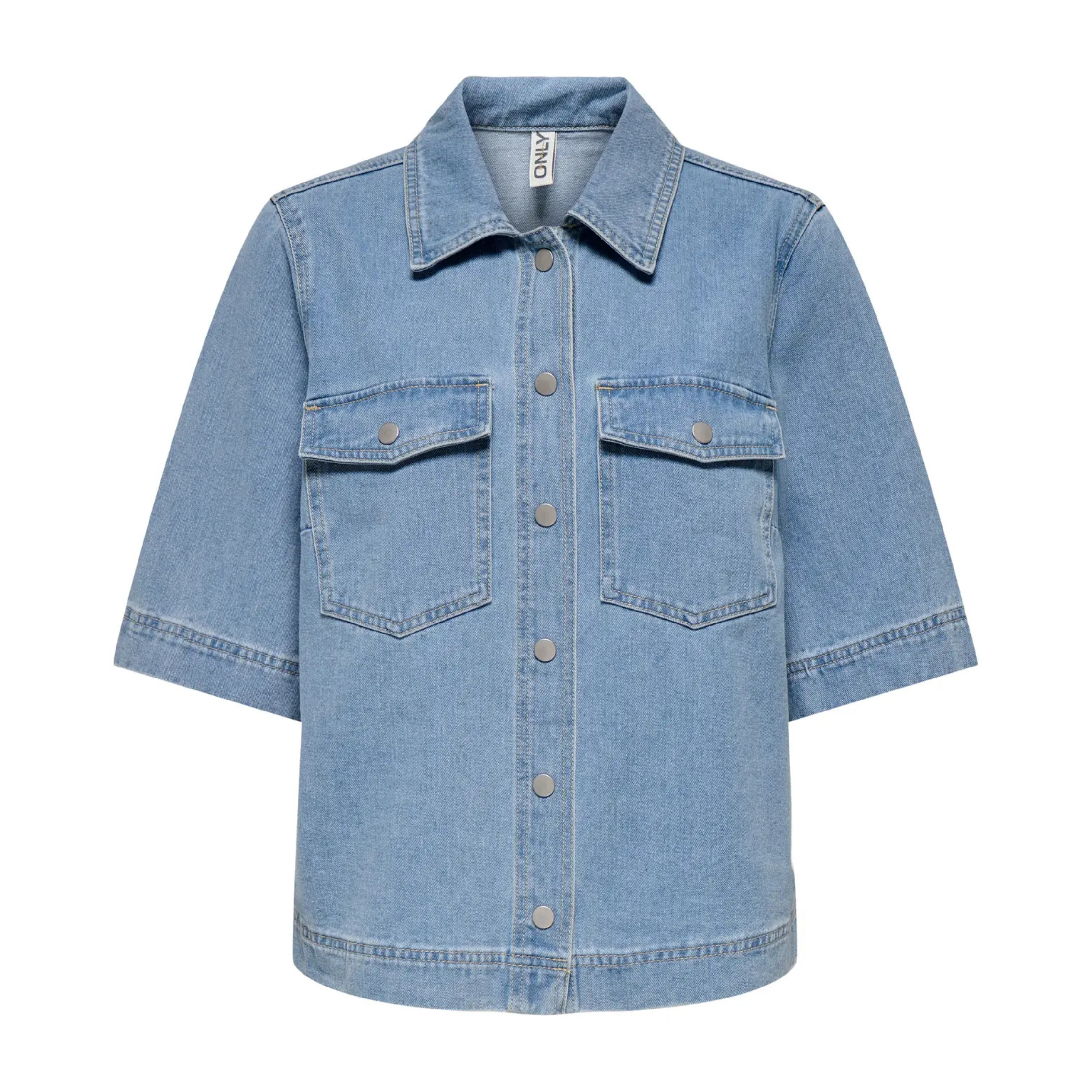 ONLY - DENIMSKJORTE - BELLE 15347084 - LIGHT BLUE DENIM