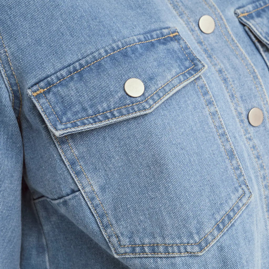 ONLY - DENIMSKJORTE - BELLE 15347084 - LIGHT BLUE DENIM