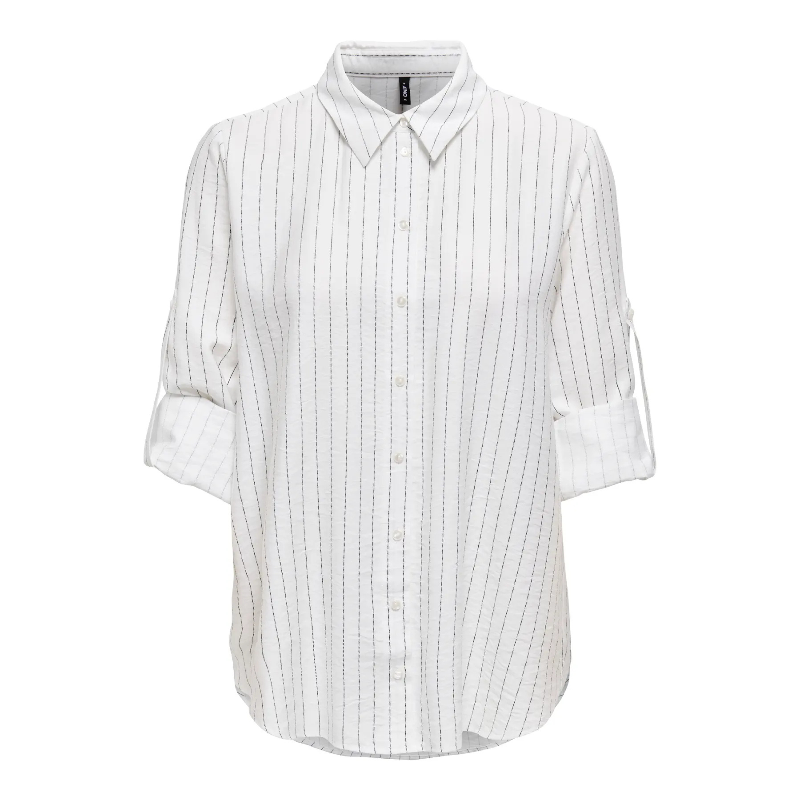 ONLY - SKJORTE - SARI 15347209 - CLOUD DANCER STRIPES