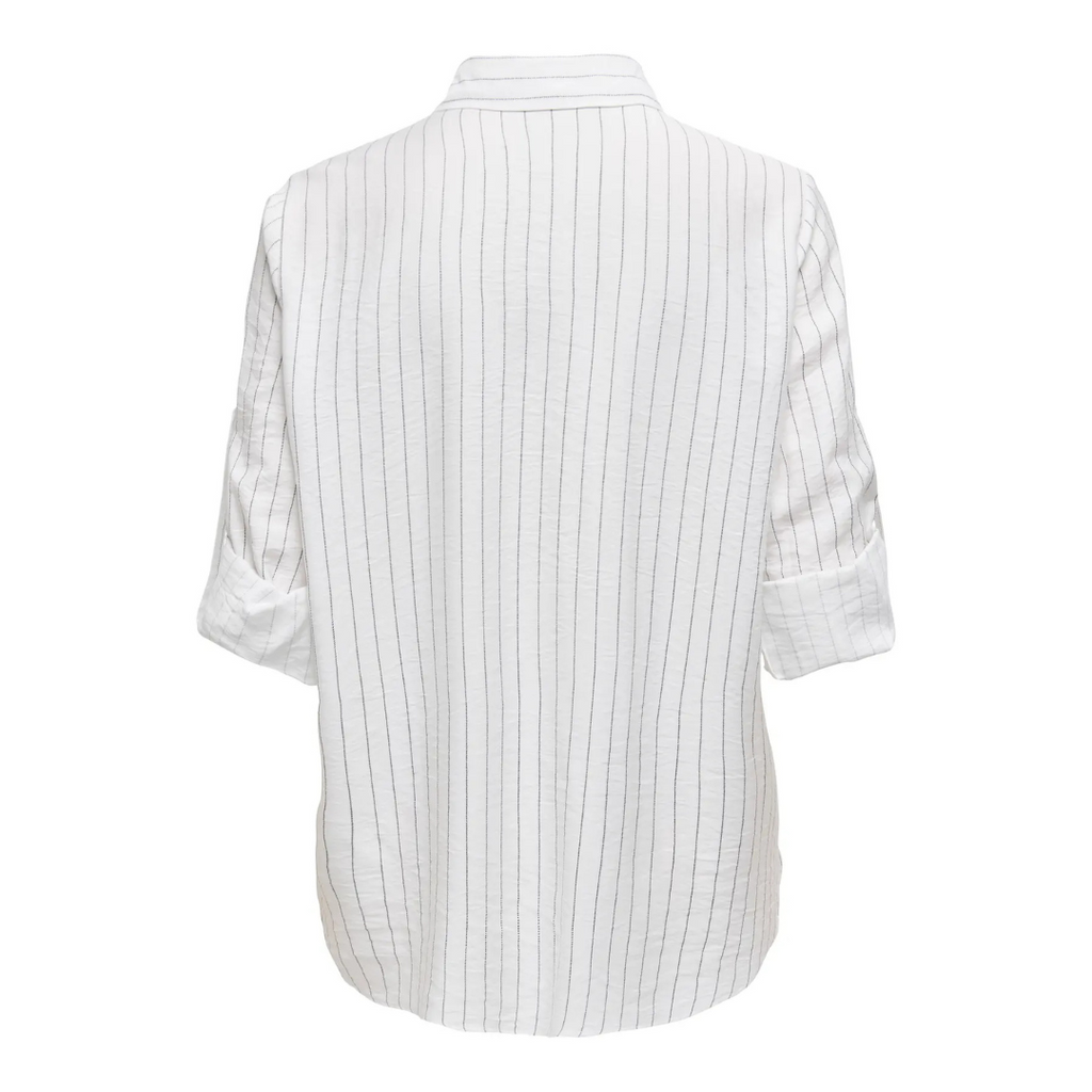 ONLY - SKJORTE - SARI 15347209 - CLOUD DANCER STRIPES