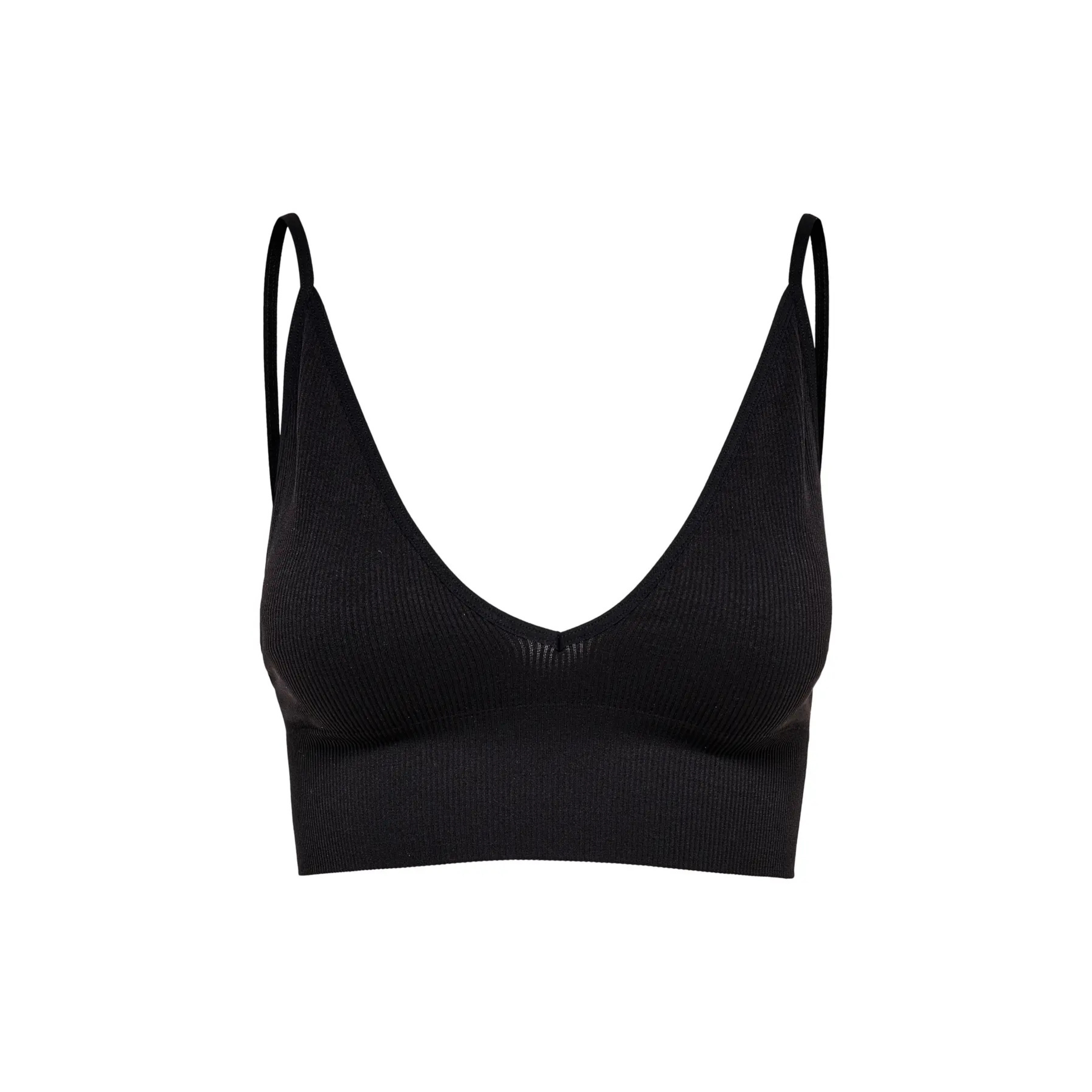 ONLY - BH - VICKY RIB SEAMLESS 15201539 - SORT