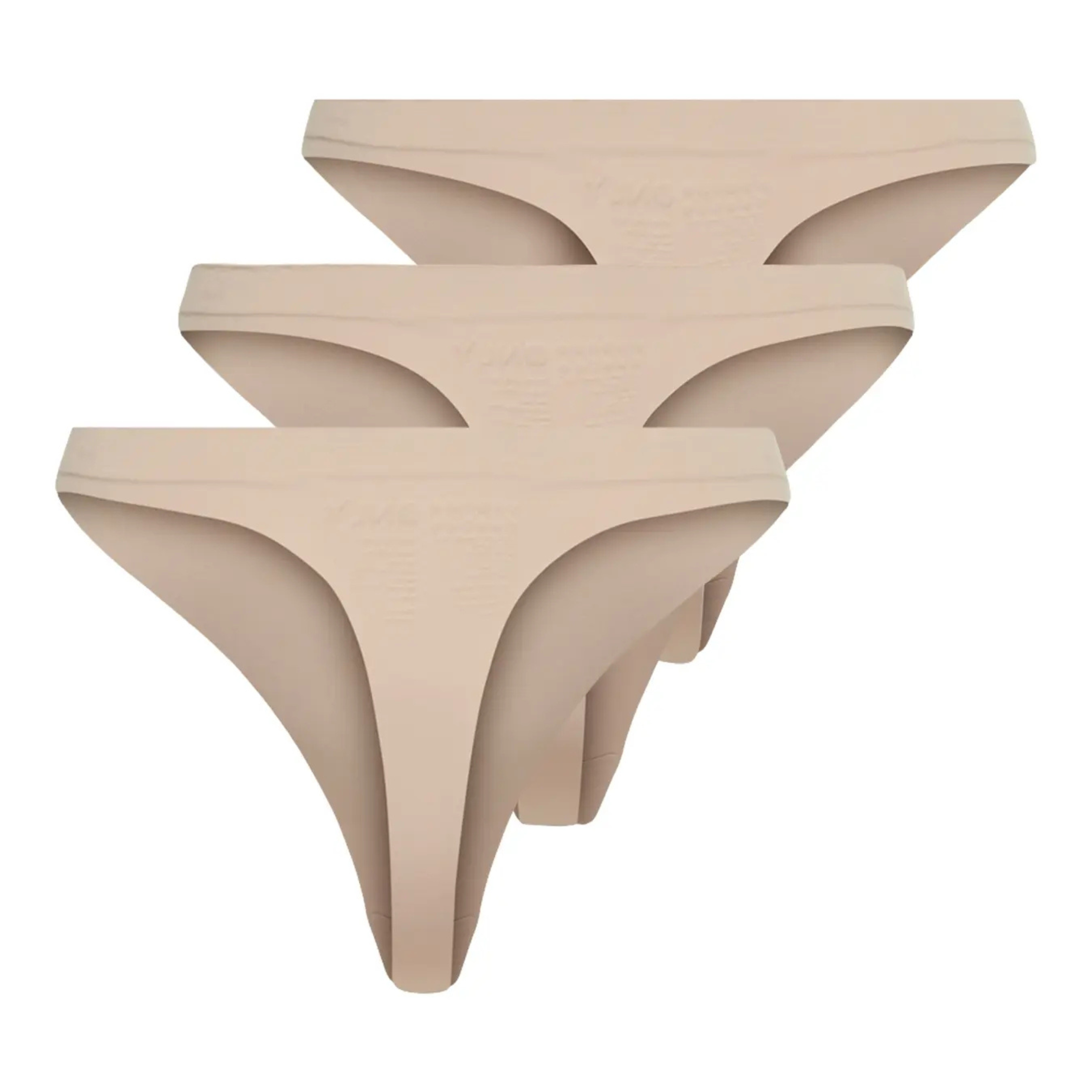 ONLY - 3-PAK G-STRENG - TRACY 15211630 - RUGBY TAN