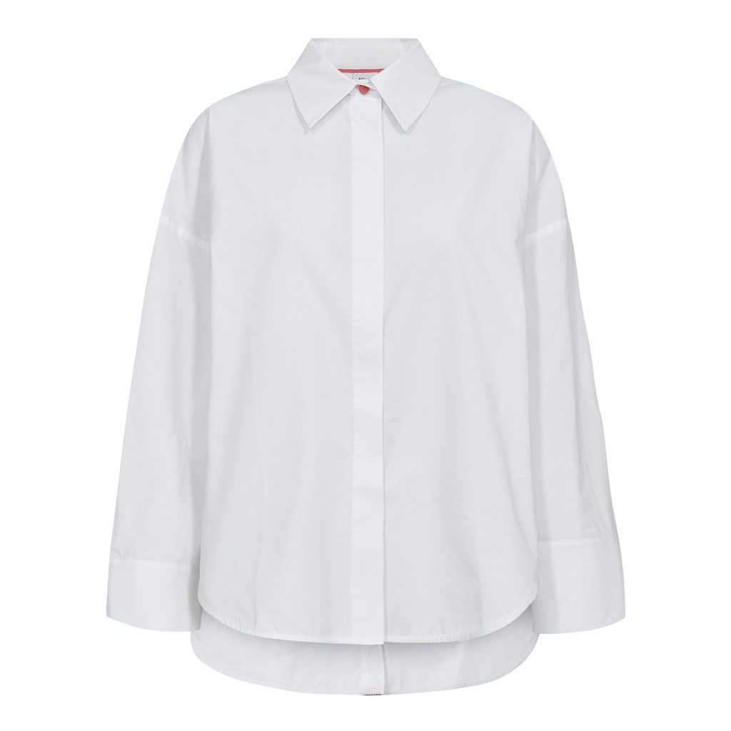 NÜMPH - SKJORTE - MENJA 706033 - BRIGHT WHITE