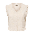 ONLY - TOP - ELLIE 15372420 - PUMICE STONE