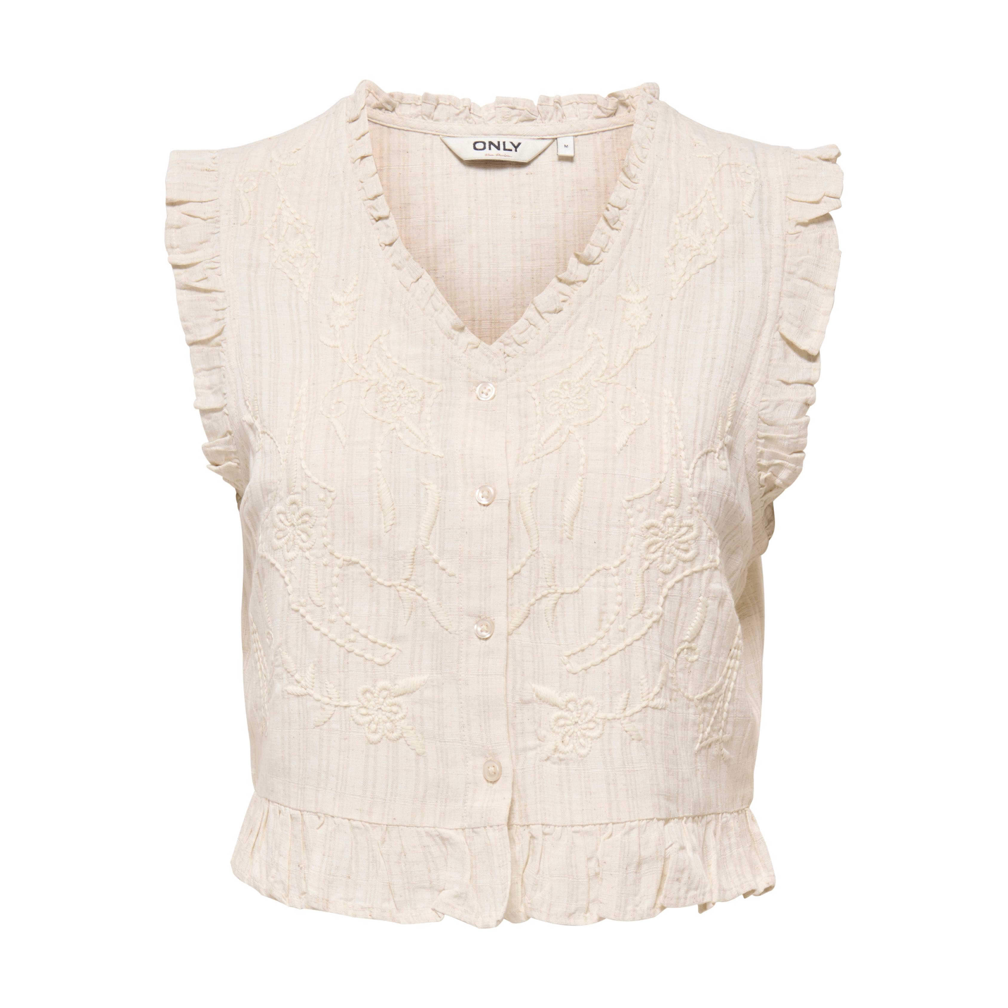 ONLY - TOP - ELLIE 15372420 - PUMICE STONE