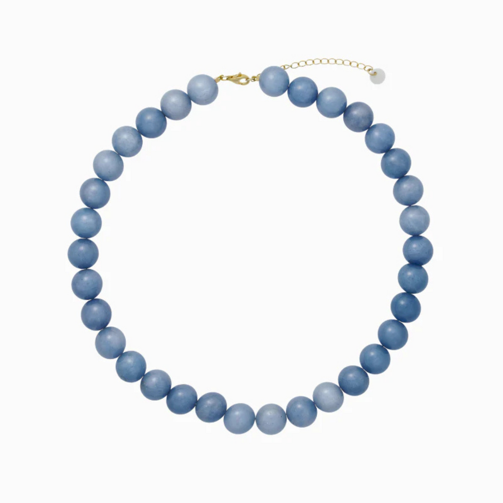 SOÏ - KRYSTAL HALSKÆDE - FARO - CHUNKY AQUAMARIN
