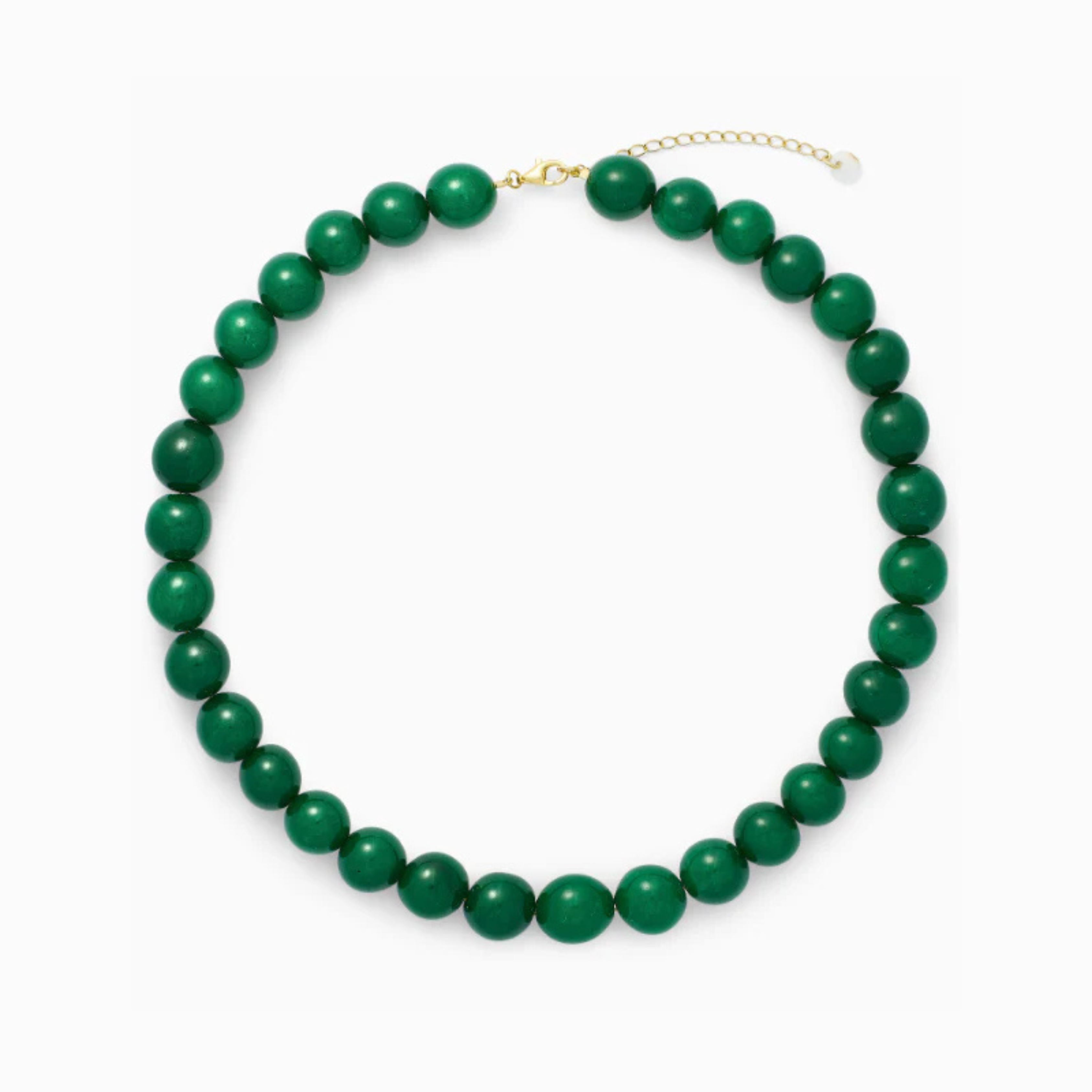 SOÏ - KRYSTAL HALSKÆDE - FARO - CHUNKY GRØN JADE