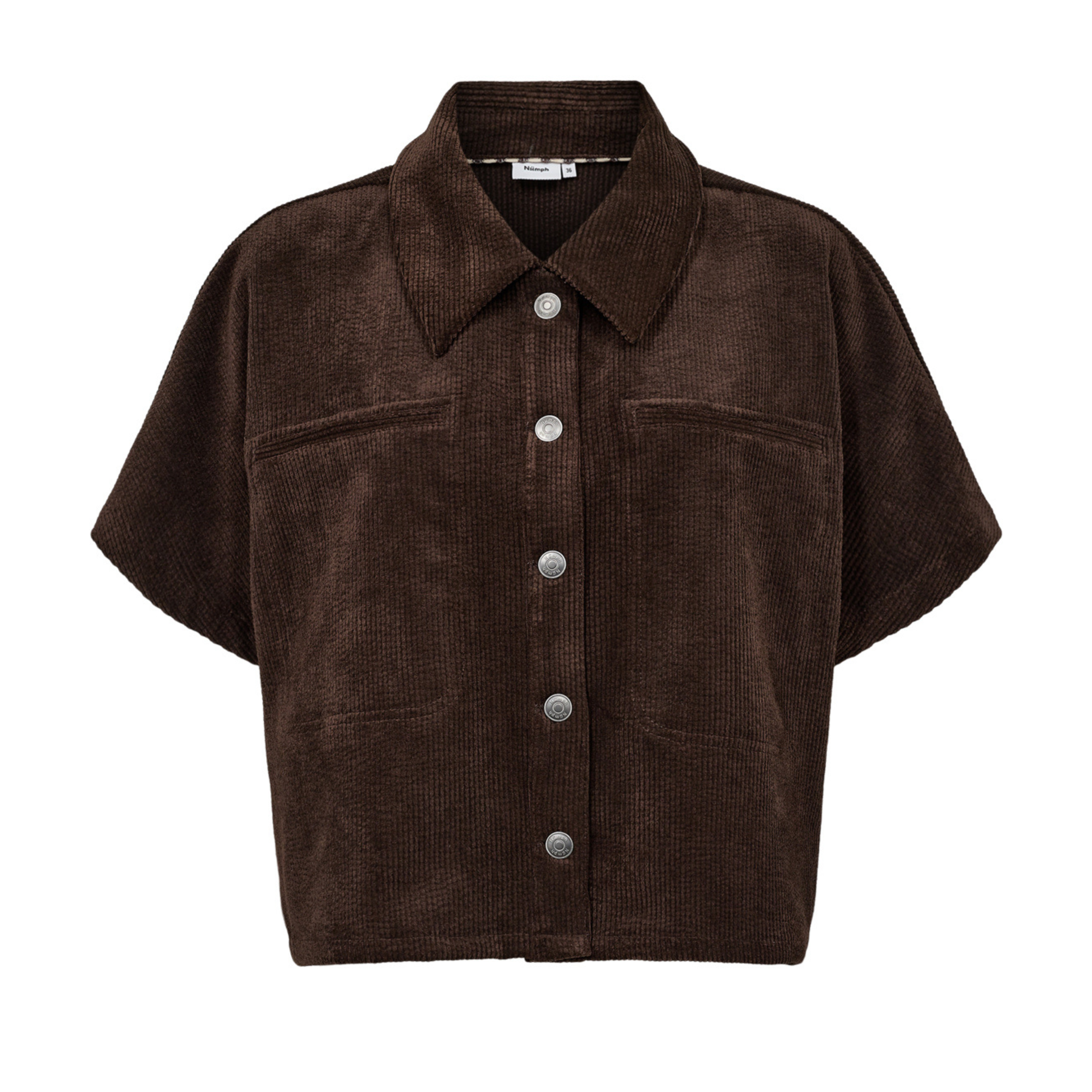 NÜMPH - SKJORTE - THEA 706024 - BLACK COFFEE