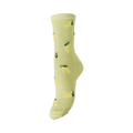 PIECES - GLIMMERSTRØMPE - SEBBY 17163854 - PALE BANANA/LEMONS