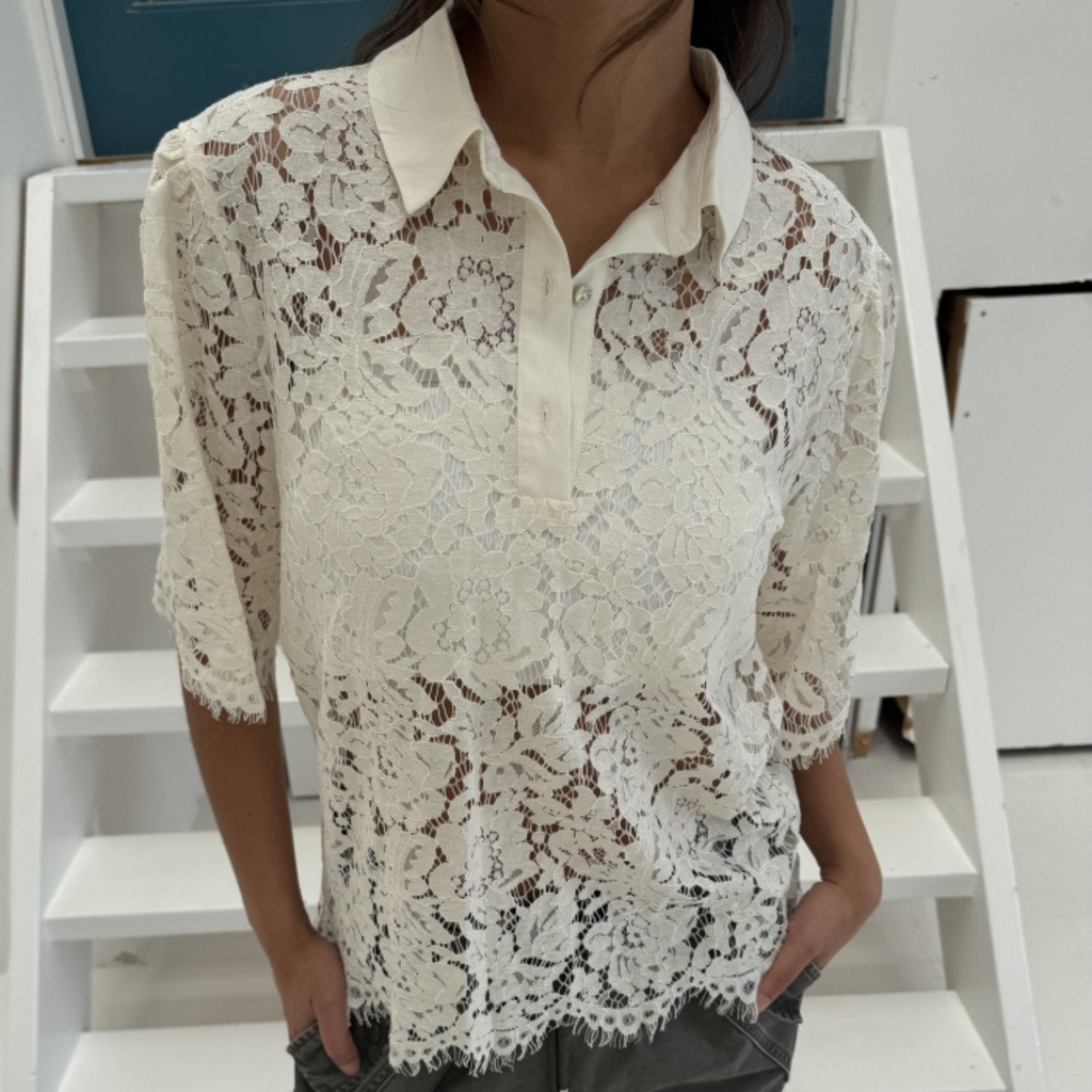CONTINUE - BLUSE - PALOMA LACE 14992 - OFFWHITE