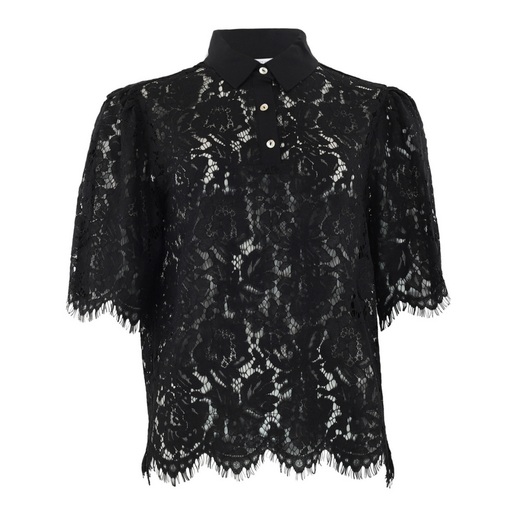 CONTINUE - BLUSE - PALOMA LACE 14992 - SORT