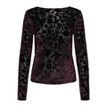 ONLY - BLUSE - THEA 15360314 - BLACK PARRY FLOWERS/WINETASTING