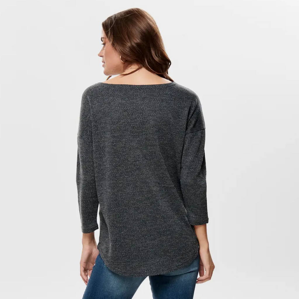 ONLY - BLUSE - ALBA 15177776 - DARK GREY MELANGE
