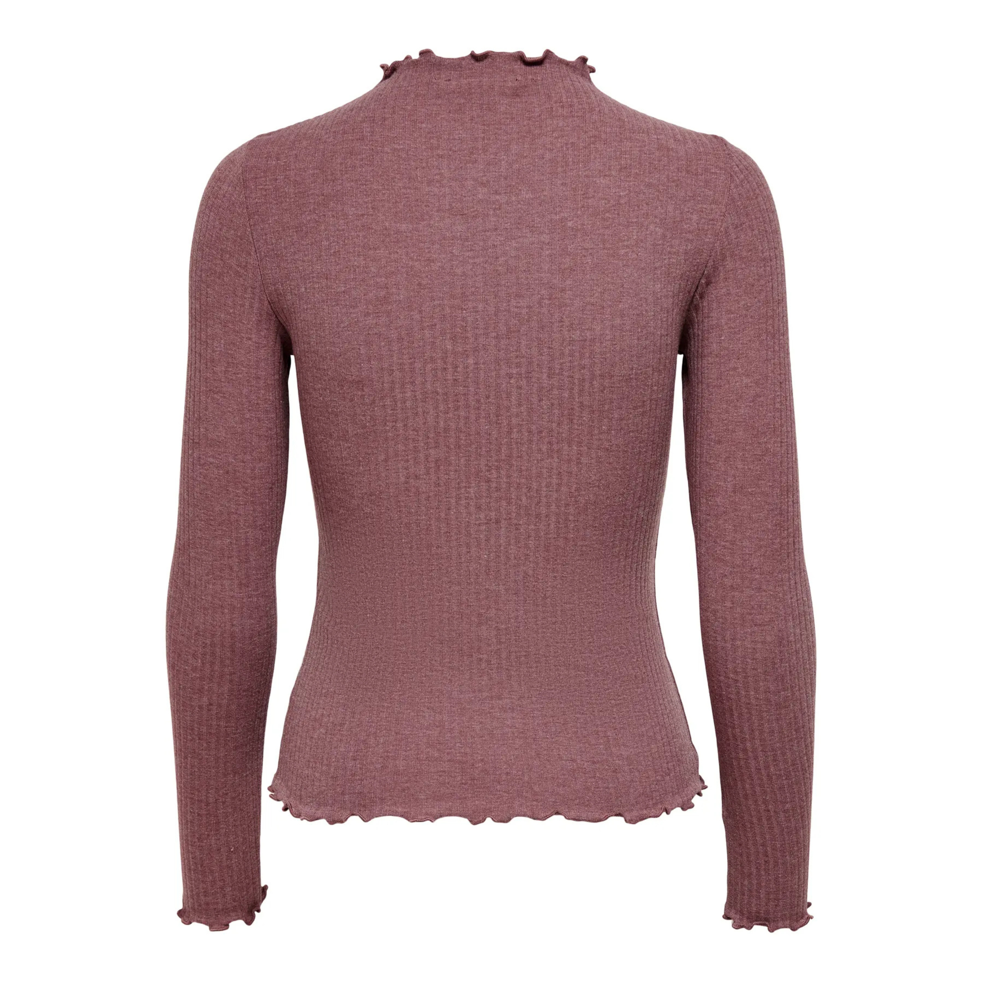 ONLY - BLUSE - EMMA 15180040 - ROSE BROWN DETAIL MELANGE