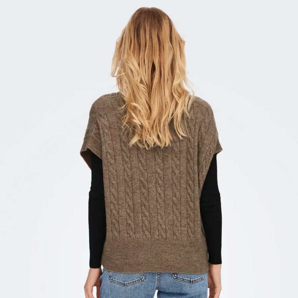 ONLY - VEST - MELODY 15249328 - CARIBOU MELANGE