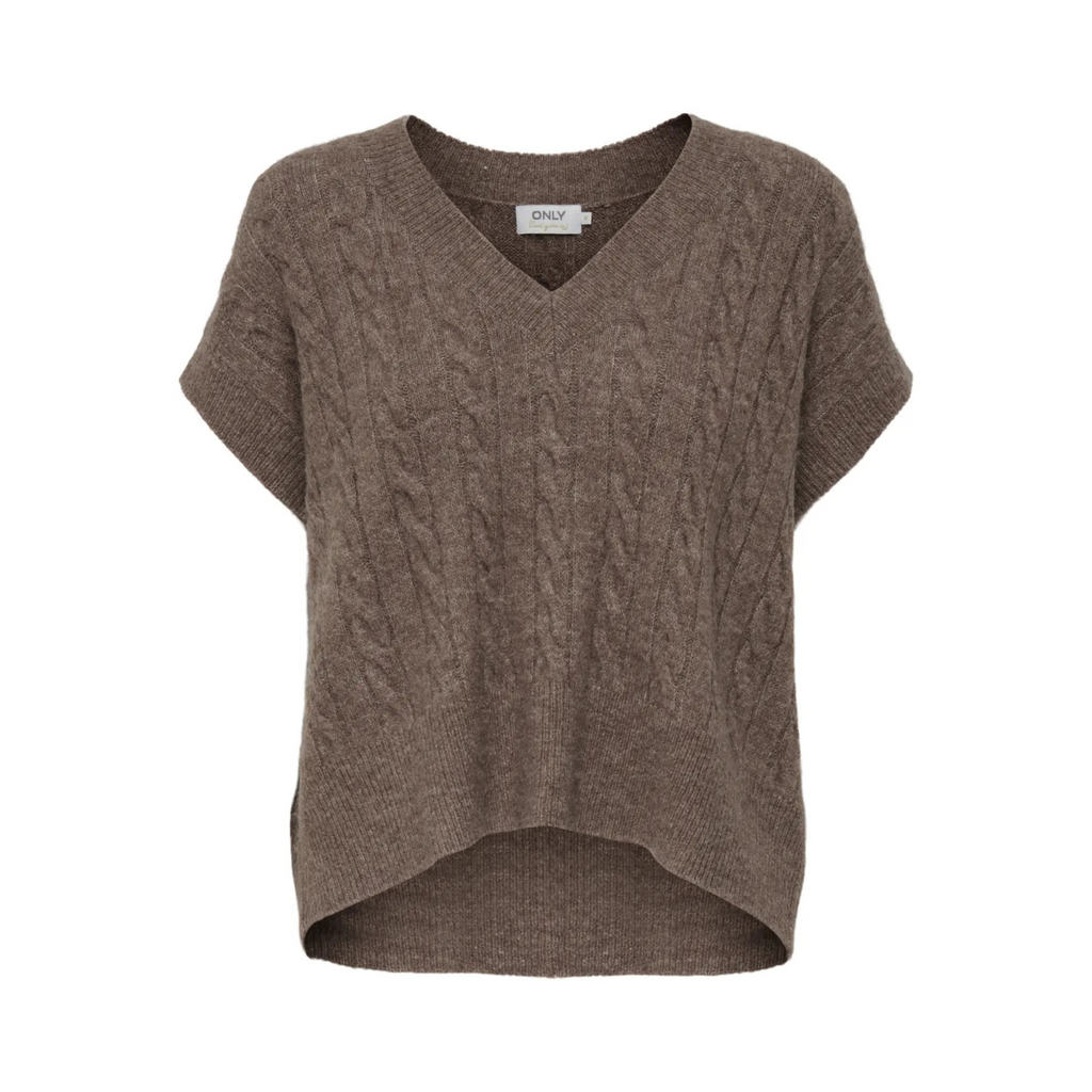 ONLY - VEST - MELODY 15249328 - CARIBOU MELANGE