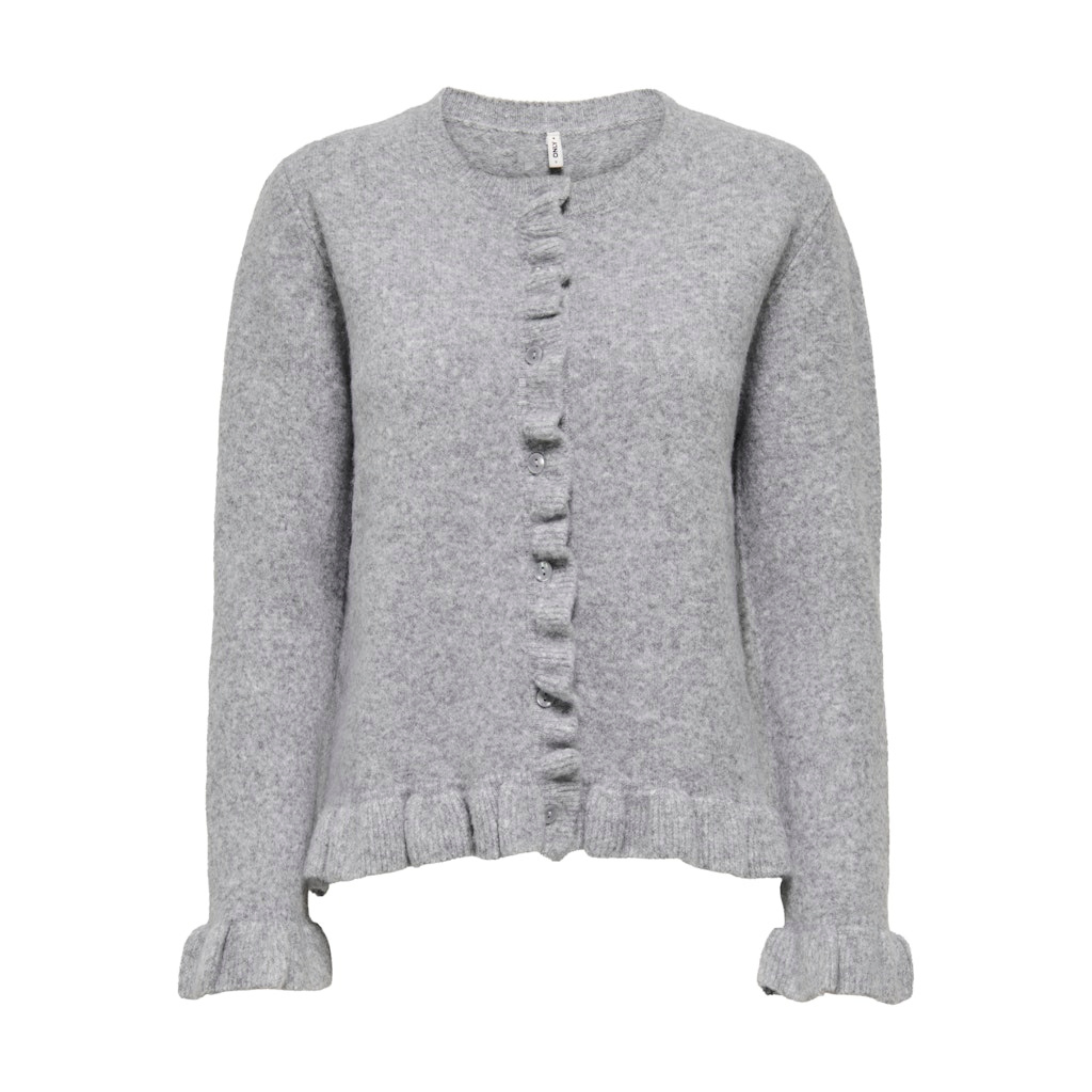 ONLY - CARDIGAN - RIMA 15363415 - LIGHT GREY MELANGE