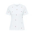 ONLY - T- SHIRT - KETTY 15288473 - BRIGHT WHITE/CHERRIES