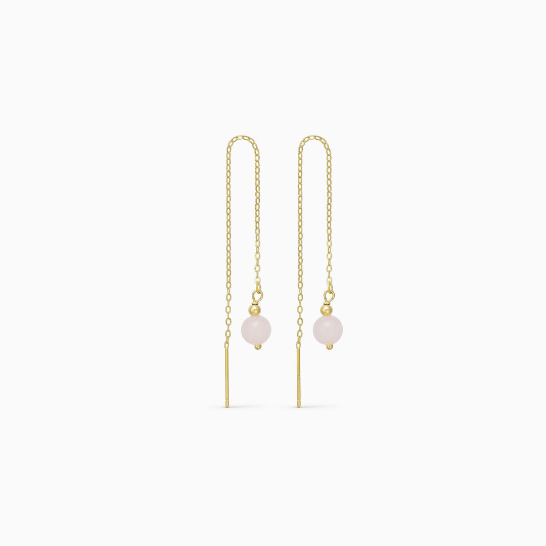 SOÏ - KRYSTAL ØRERINGE - ELLA - ROSA JADE