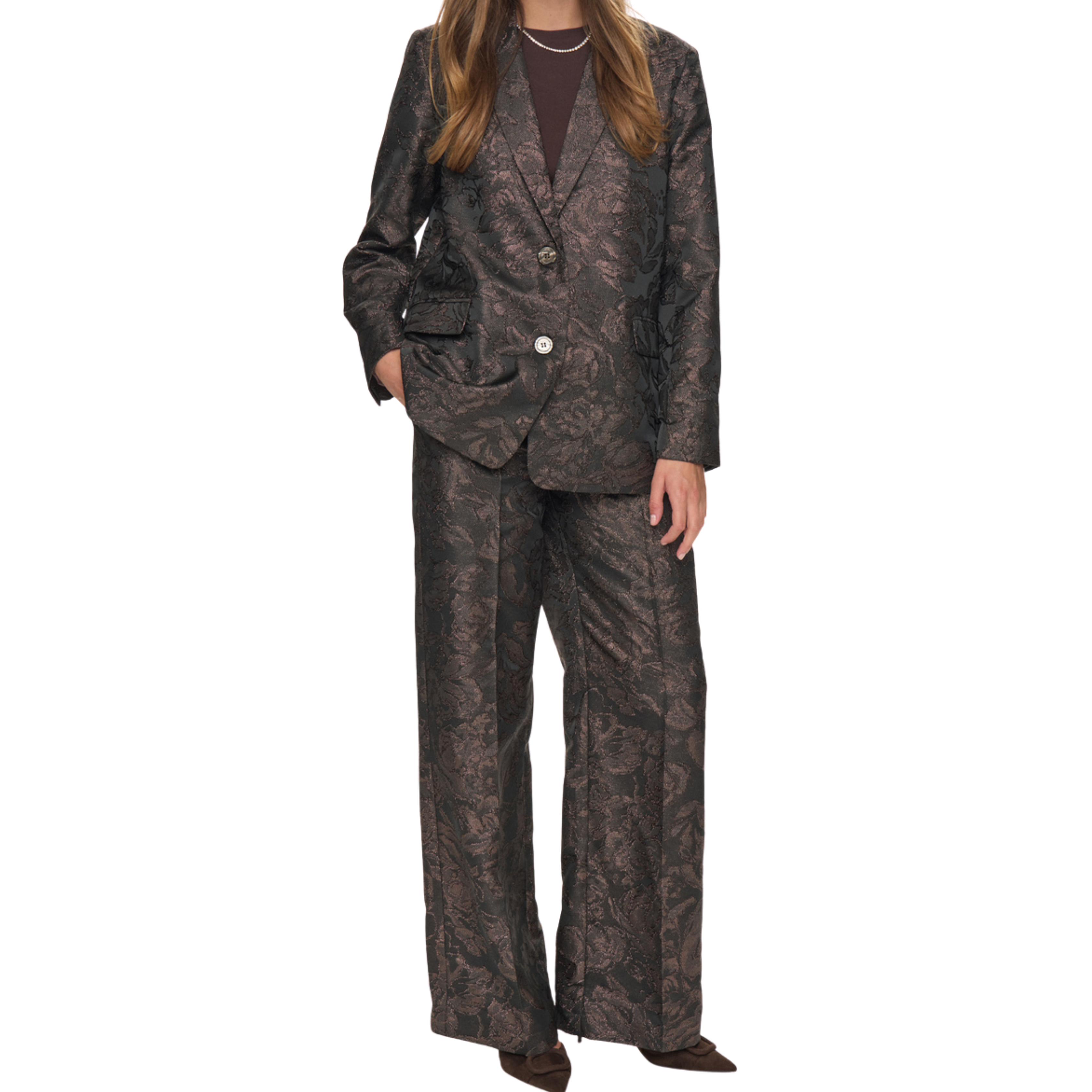 NÜMPH - BLAZER - LIKA 706147 - BLACK COFFEE