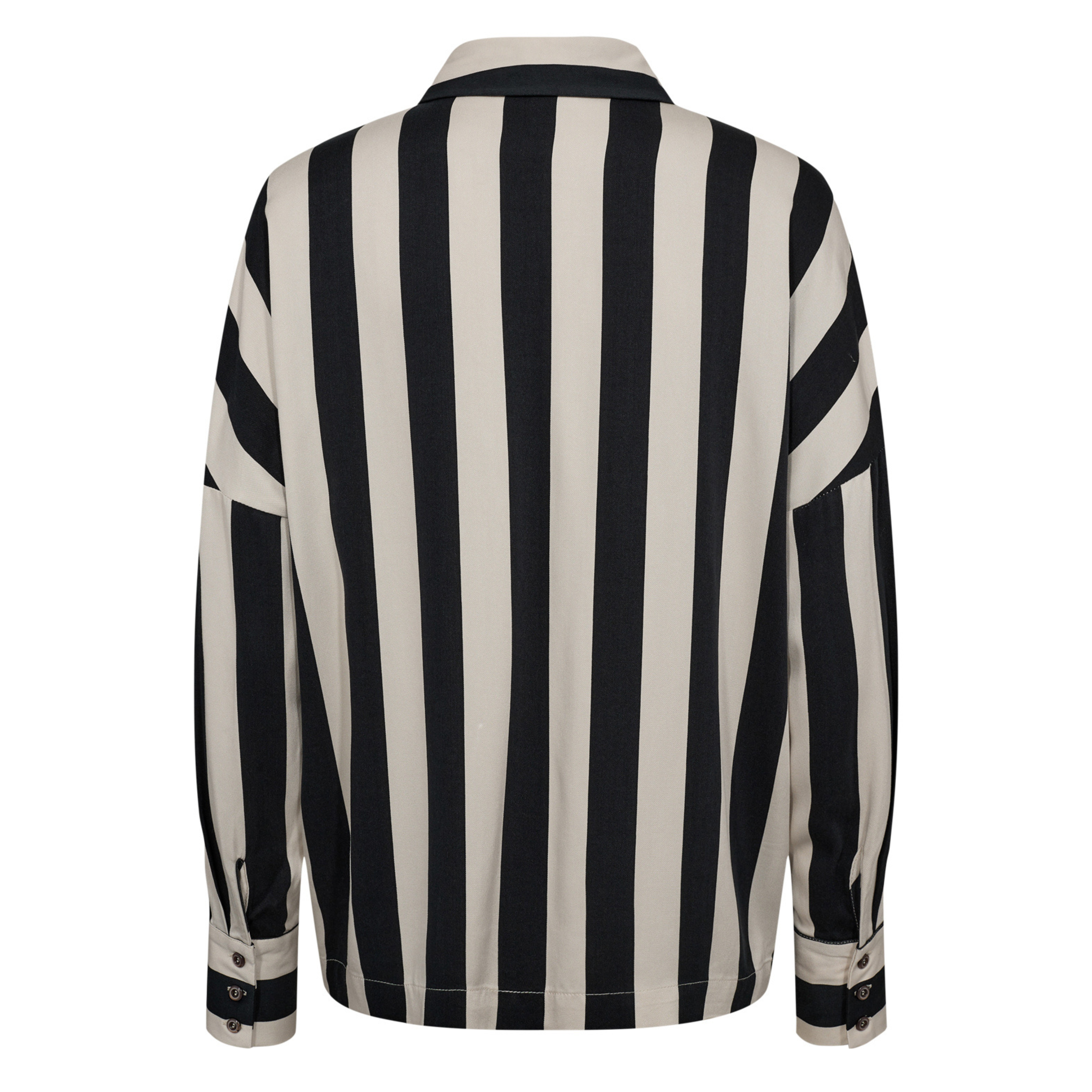 NÜMPH - SKJORTE - MINZU STRIPE 706112 - CAVIAR