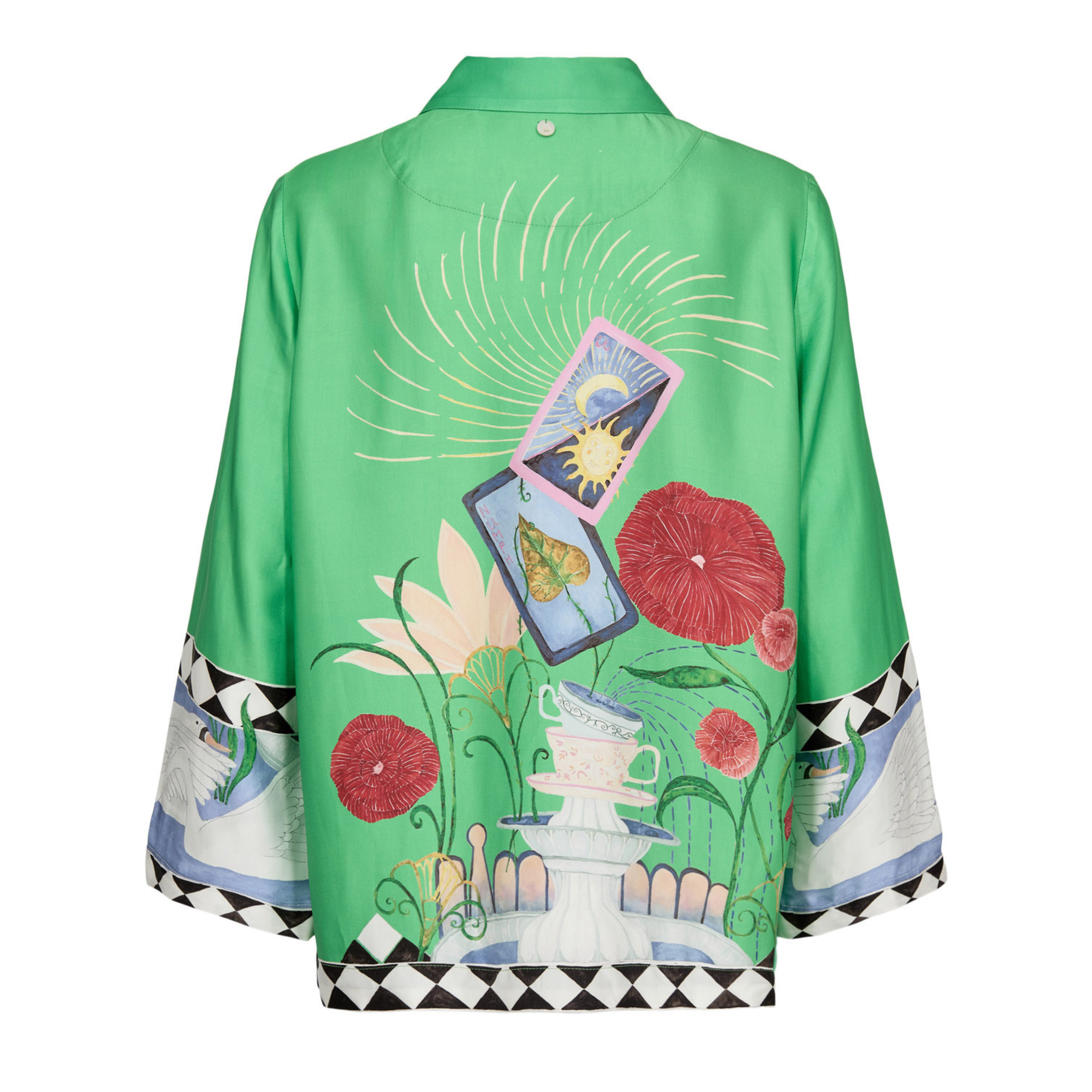 NÜMPH - SKJORTE - ADELINA 706252 - VIBRANT GREEN