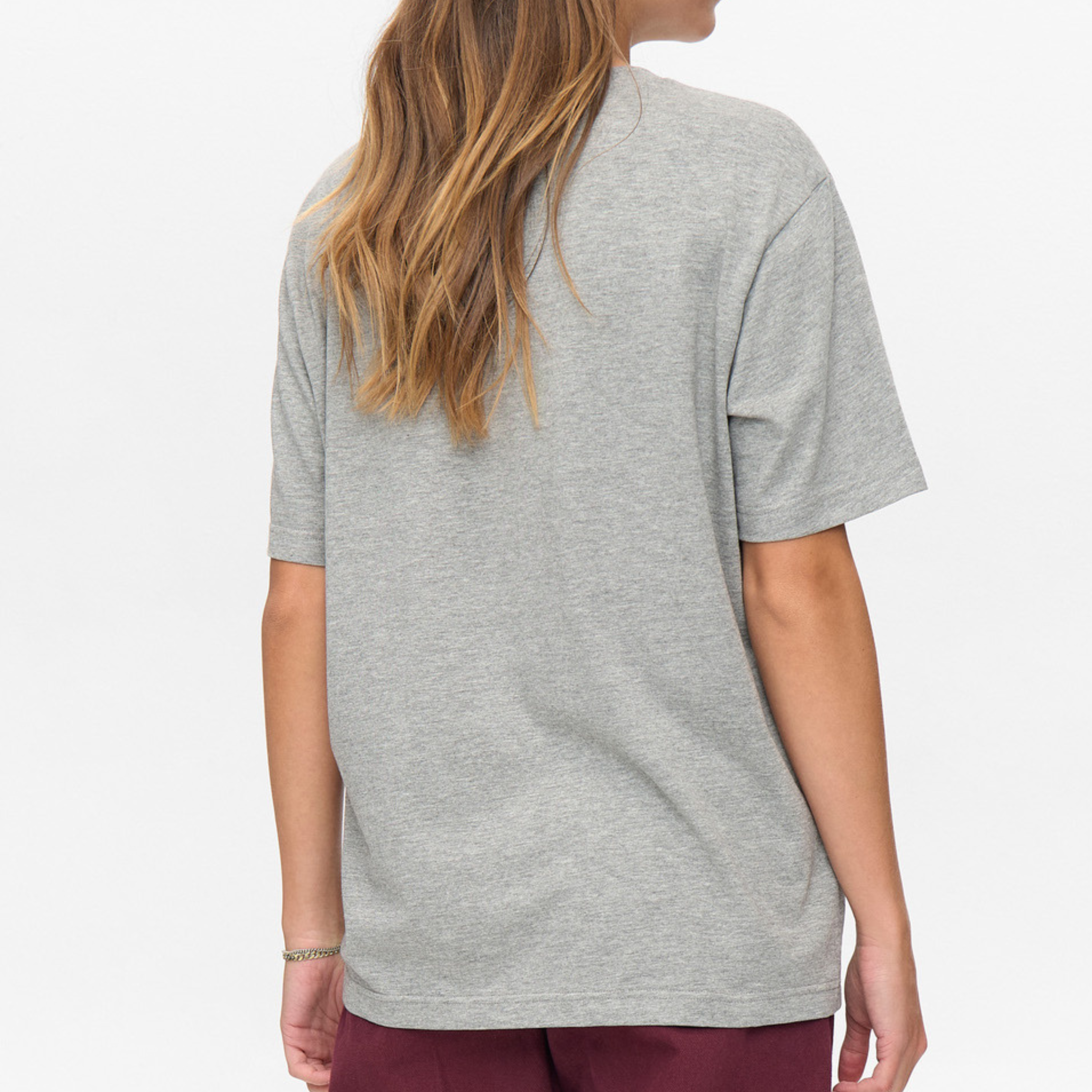NÜMPH - T-SHIRT - PREMA OVERSIZE 706056 - MEDIUM GREY MELANGE