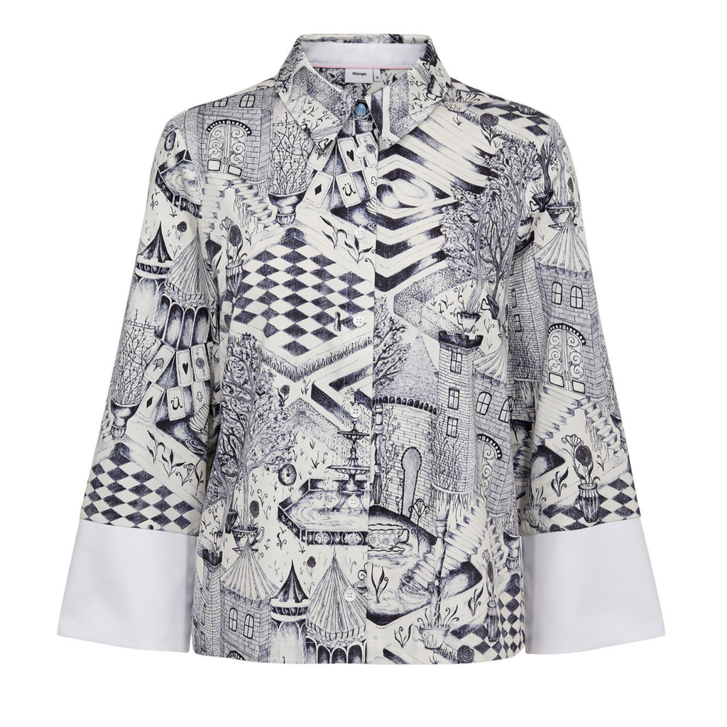 NÜMPH - SKJORTE - GARDENIA 706259 - CLOUD DANCER