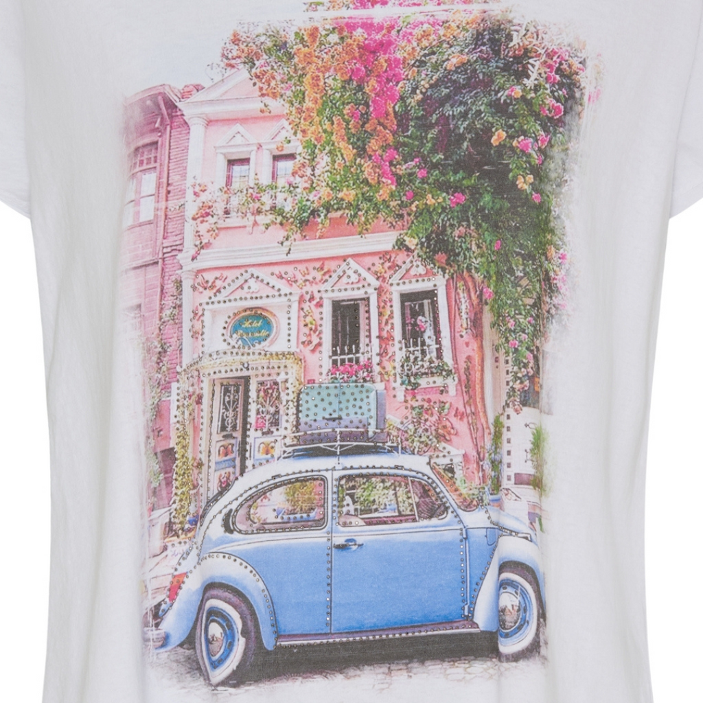 MARTA DU CHATEAU - T-SHIRT - MARIE 1535 - BLUE BEETLE