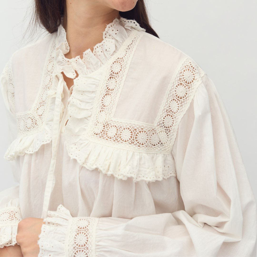 MBYM - BLUSE - GERLINA 58790101 - HVID